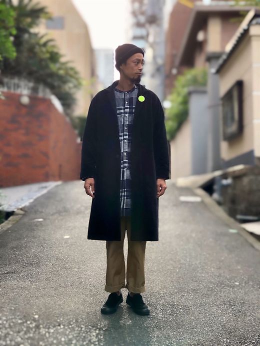 VOO VOO-867 / CORDUROY SHI-FU COAT / BLACK