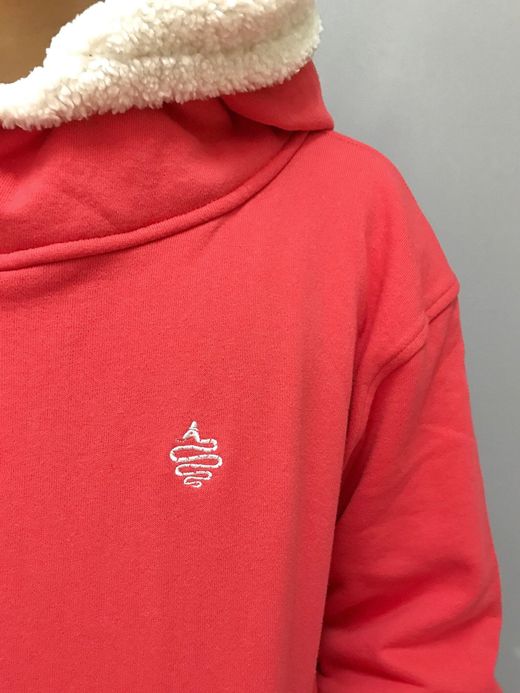 ALDIES Rib Swiching Big Parka / pink