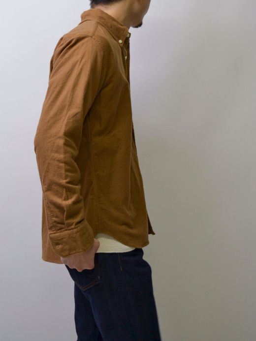 Spinner Bait 301NW / ネル起毛ダスティーワッシャーエイタシャツ / キャメル