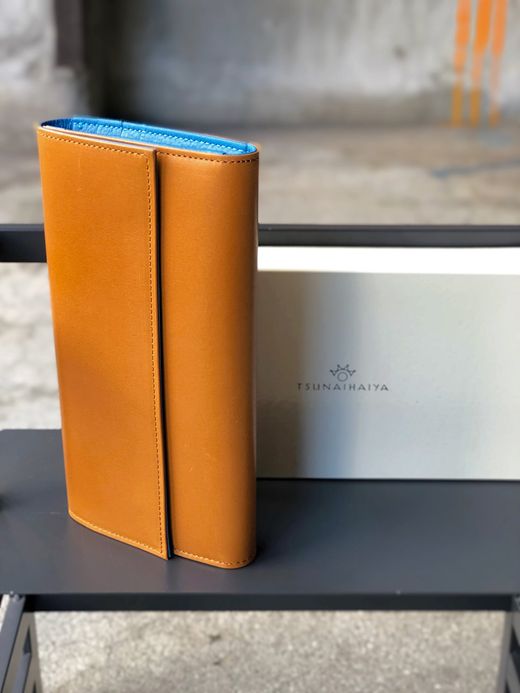 TSUNAIHAIYA BRINCADEIRA LONG WALLET / CAMEL LIGHT BLUE