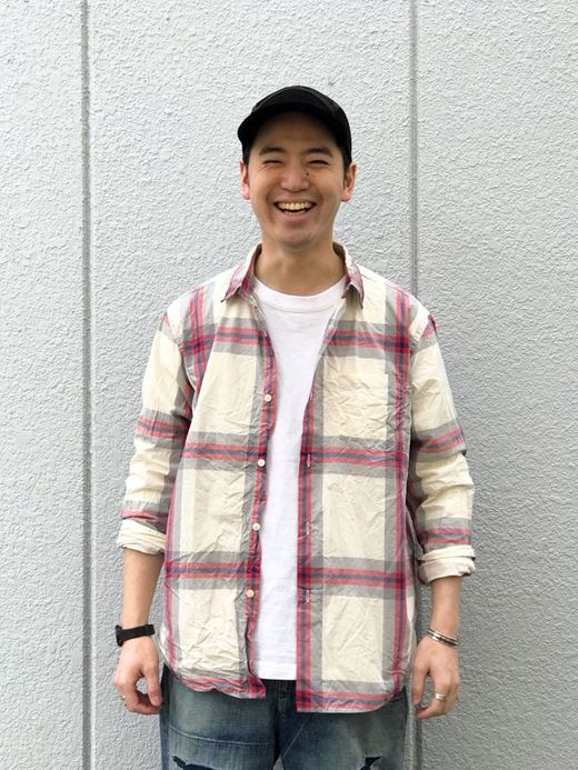 Spinner Bait 305TBC / タイプライタービッグチェックオグリシャツ / ホワイト