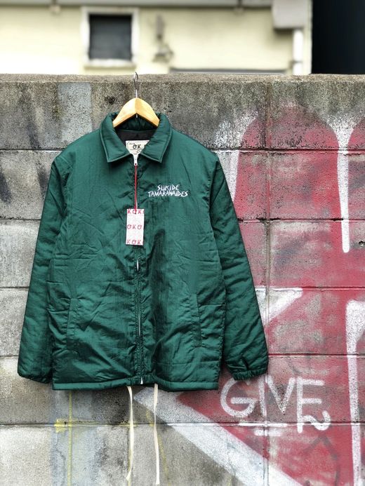  OK183-401 / SUKIDETAMARANAIDES COACH JACKET / D/GRN