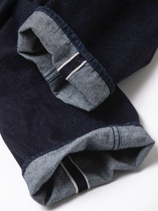 ANACHRONORM AN120 / CINCHBACK DENIM EASY PANTS / INDIGO ONE WASH