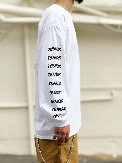 TENBOX T TENBOX LOGO L/S / WHITE