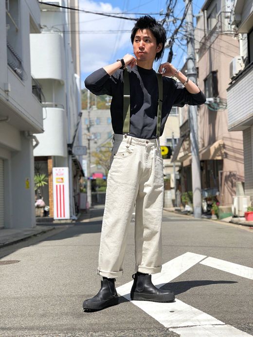 VOO Suspenders Thick 5P / oatmeal