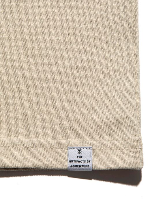 ROARK REVIVAL RTJC701 / "LOGO" TEE / BEIGE