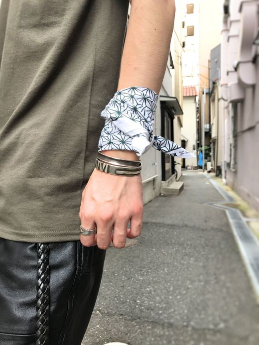 LOOKER ASA Bandana / white/green