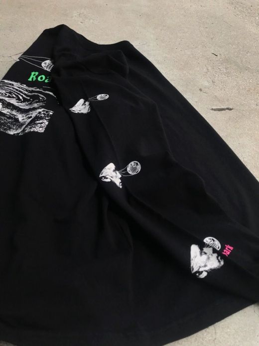 ROARK REVIVAL RLTJ601 / "WORDLY VIEW" L/S TEE / BLACK