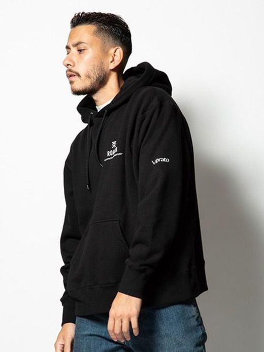 ROARK REVIVAL RSWJ703 / “Morocco Vibrato” P/O HOODED SWEAT / BLACK