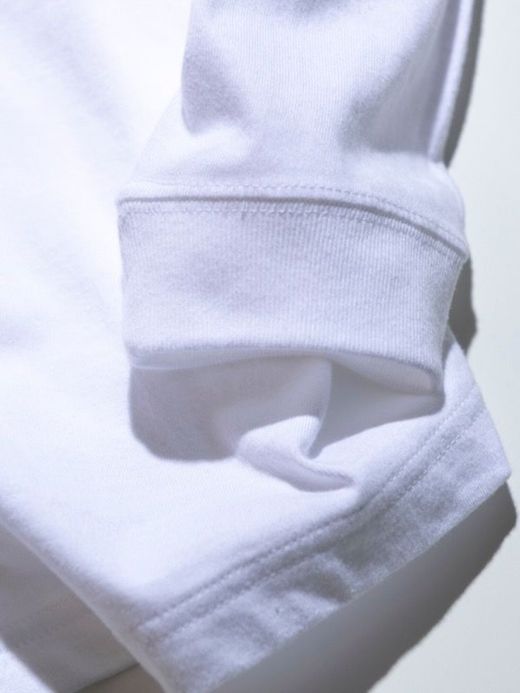 ANACHRONORM AN112 / EMBROID L/S T-S / WHITE