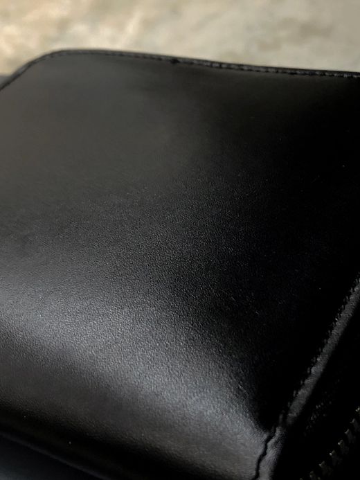 TSUNAIHAIYA BRINCADEIRA ROUND ZIP SHORT WALLET / BLACK RED