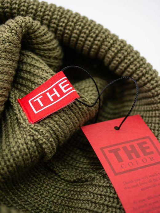 THE UNION TCH00116 / THE ROUGH KNIT CAP / OLIVE