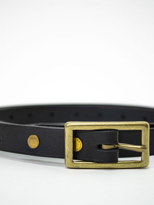 ANACHRONORM ANBB-020 / LEATHER BELT（NALLOW / LONG）/ BLACK