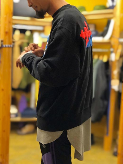 ALDIES A1403228 / JALOPY WIDE SWEAT / BLACK