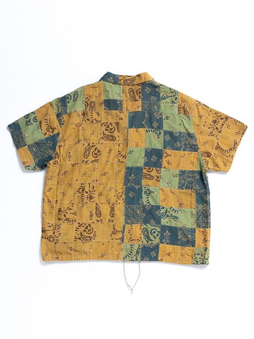 ANACHRONORM AN106 / S/S PATCH WORK COVERALL SHIRT / B.BEIGE