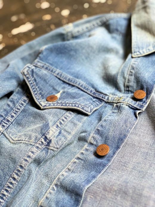ANACHRONORM AN015W / 8oz DENIM JEAN JACKET / INDIGO AGING WASH 