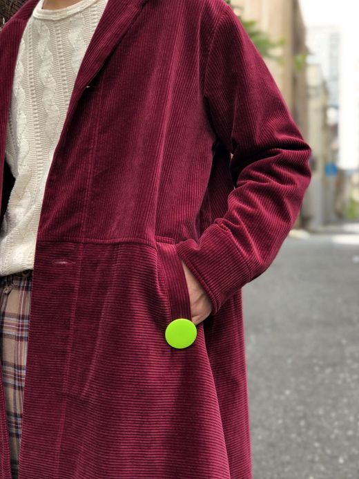 VOO VOO-867 / CORDUROY SHI-FU COAT / WINE