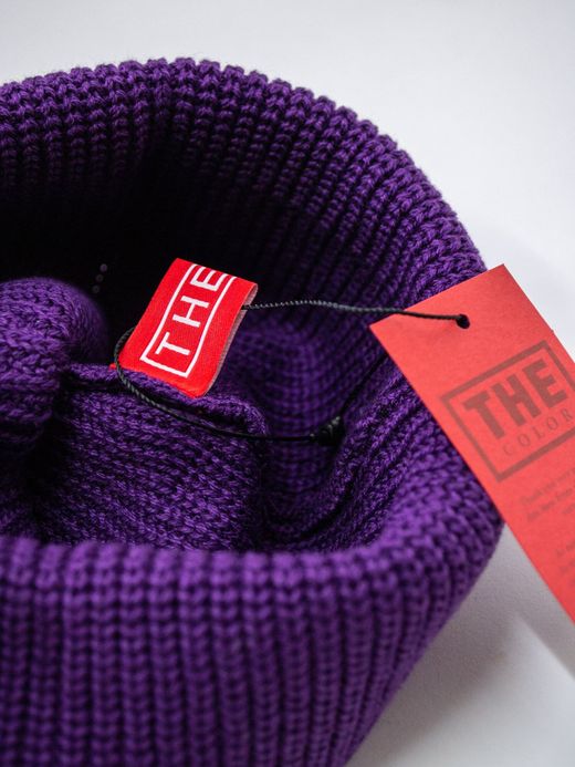 THE UNION TCH00116 / THE ROUGH KNIT CAP / PURPLE