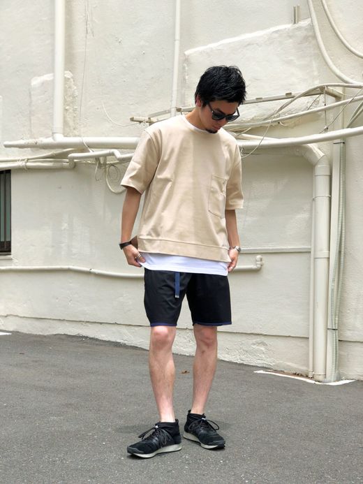 Spinner Bait デラヴェWポケットTee / サンドグレー