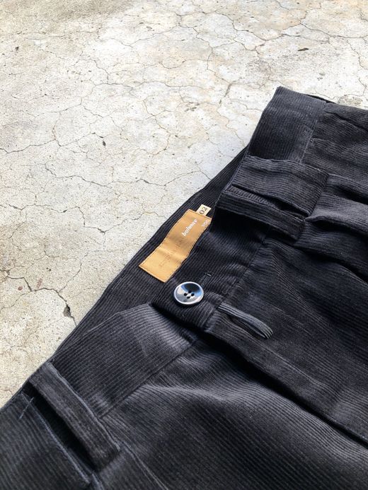 VOO VOO-955 / CORD SLACKS THICK / BLACK