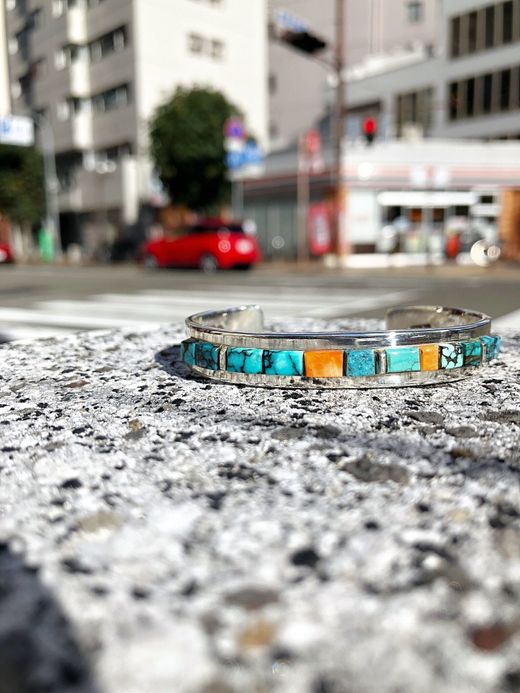 Indian Jewelry EDWARD & PATRICIA BECENTI INLAY BANGLE / TYPE B