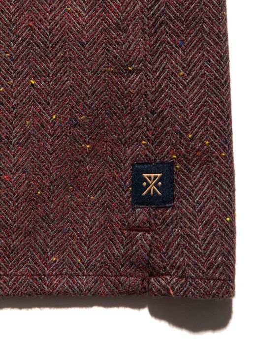 ROARK REVIVAL RW-445 / WILD CAMP FLANNEL / BURGANDY