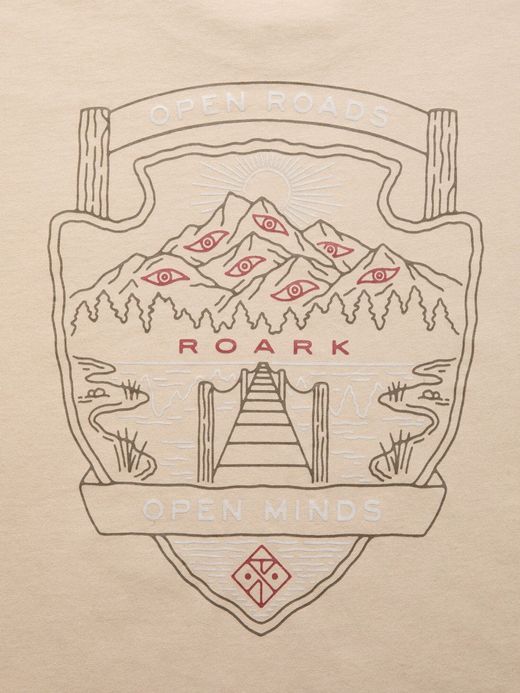 ROARK REVIVAL "OPEN ROADS, OPEN MINDS" L/S TEE / Brown