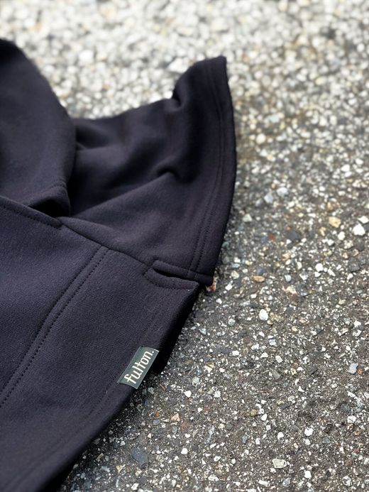 fulton SPN001 / "HIGH LINE" BOMBER HEAT HOODIE / BLACK