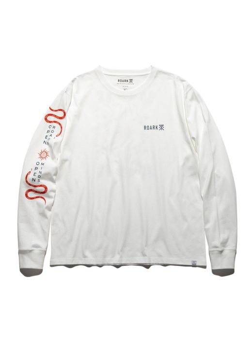 ROARK REVIVAL "O,R,O,M" L/S TEE / White