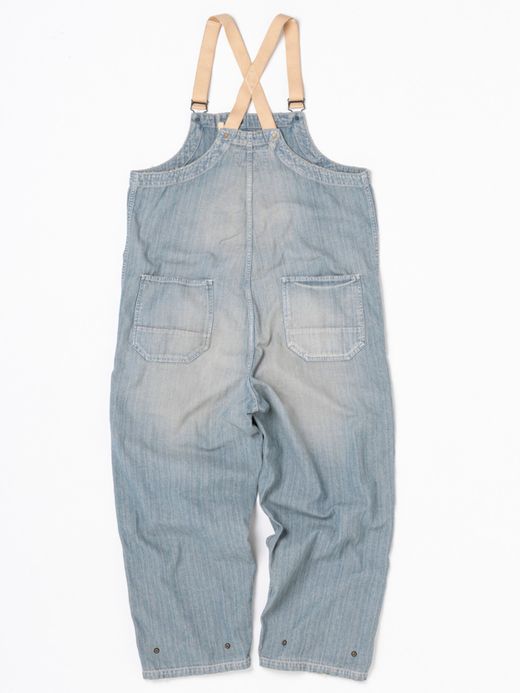 ANACHRONORM AN118-W / DECK OVER PANTS / INDIGO AGING WASH