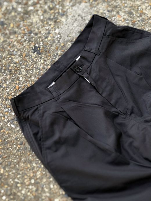 LIFT UP FTF-009 / COTTON/TENCEL TUCK PANTS / BLACK
