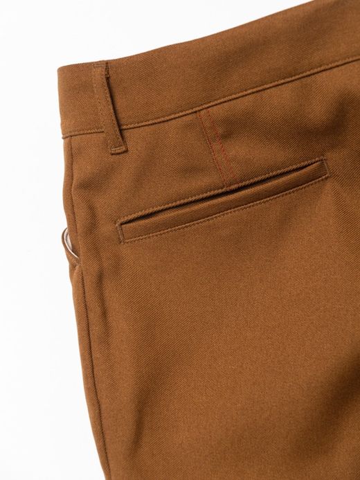 ANACHRONORM AN122 / CENTER PRESS STRAIGHT PANTS / CAMEL