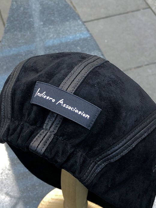  IA-00318 / INSIDEOUT SUEDE LONG BILL CAP / BLACK