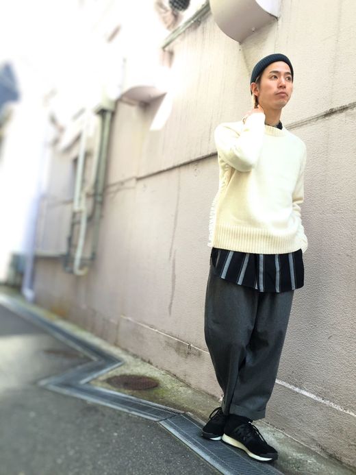 VOO Tassel Crew Knit / off white