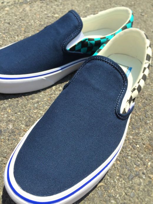 Vans Slip-On Lite(Seeing Checkers) / D.blue/white