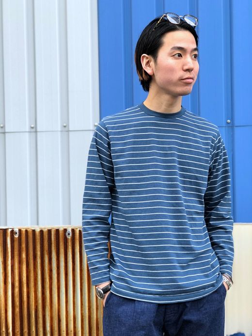 NECESSARY or UNNECESSARY Border L/S / blue