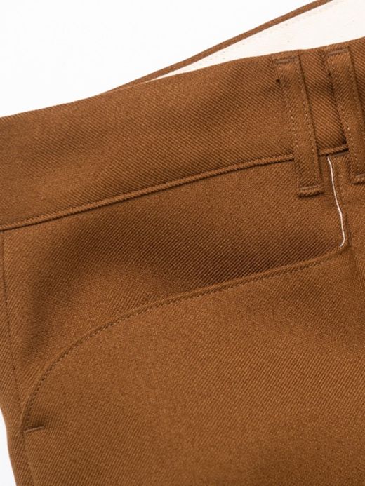 ANACHRONORM AN122 / CENTER PRESS STRAIGHT PANTS / CAMEL