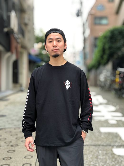 ROARK REVIVAL RLTJ553 / "WRENCHED" L/S TEE / BLACK