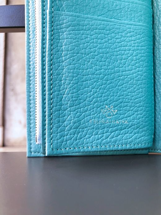 TSUNAIHAIYA BRINCADEIRA LONG WALLET / BLACK LIGHT BLUE