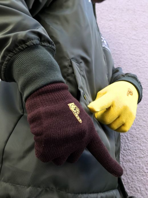  THE 1st SHOP × JM #1 Color Glove / yellow×brown　
