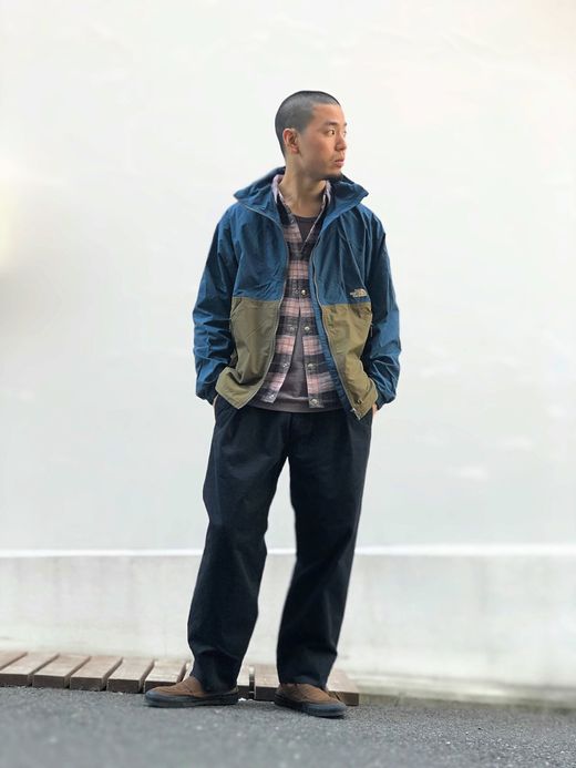 THE NORTH FACE NP71830 / COMPACT JACKET / ブルーウィングティール×ピーチグリーン
