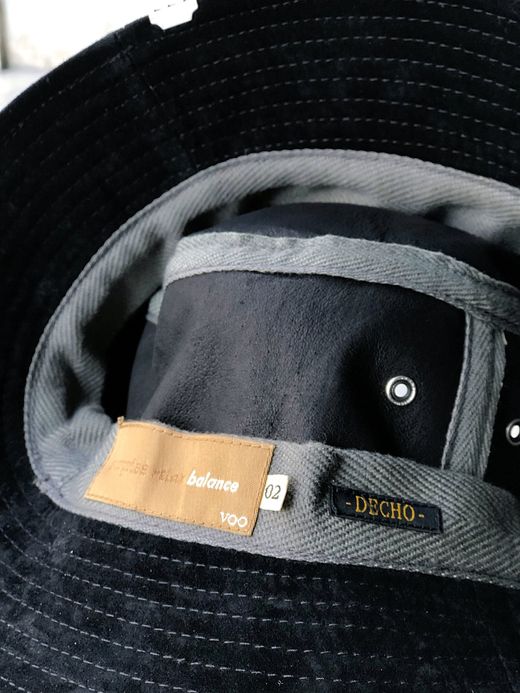 VOO VOO-A-196 / SUEDE HAT BY DECHO / BLACK
