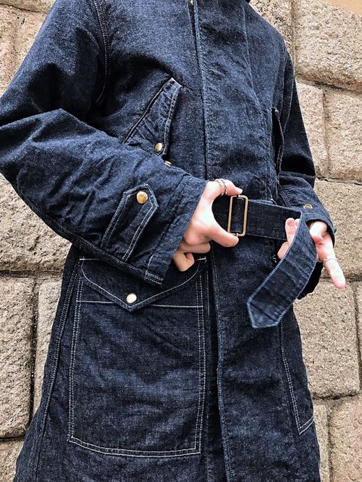 ANACHRONORM Denim Hooded Coat / indigo