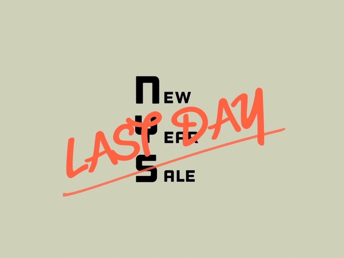 【"2022 NEW YEAR SALE"いよいよ最終日です!】のアイキャッチ画像