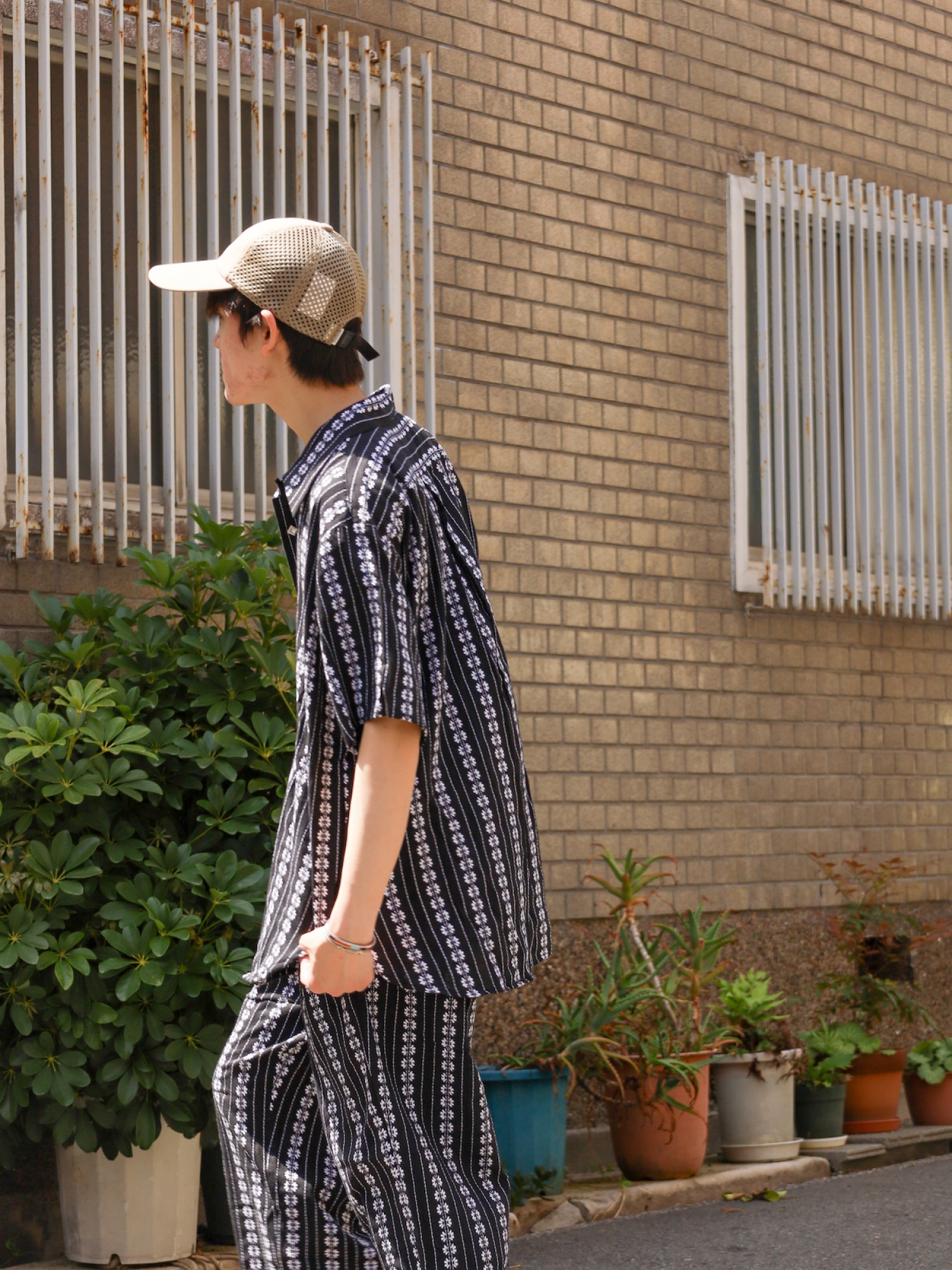 アンバーグリーム　ambergleam甚平デイリーシャツ AMBERGLEAM JINBEI DAILY SHIRT / 3colors | FLATBUSH（フラット