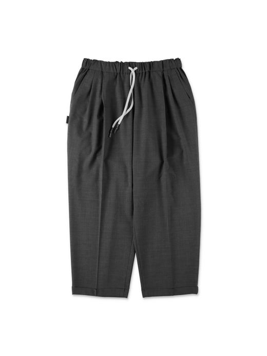 S.F.C TWO TUCK S WOOL PANTS / Charcoal