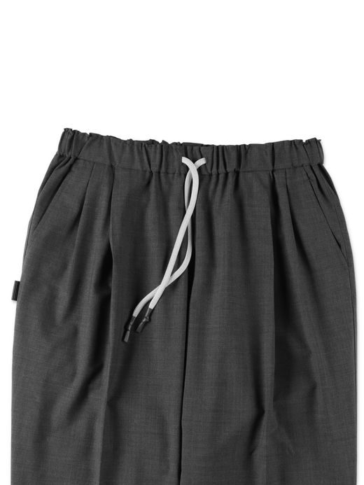 S.F.C TWO TUCK S WOOL PANTS / Charcoal