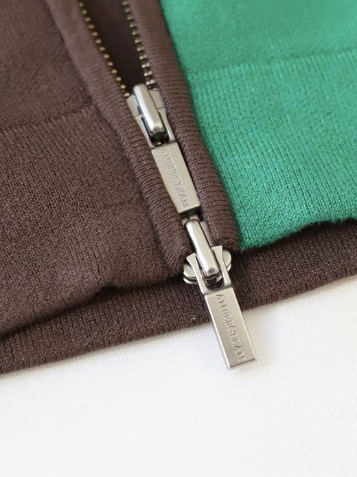 AMBERGLEAM JACQUARD KNIT DRIVERS JACKET / Block