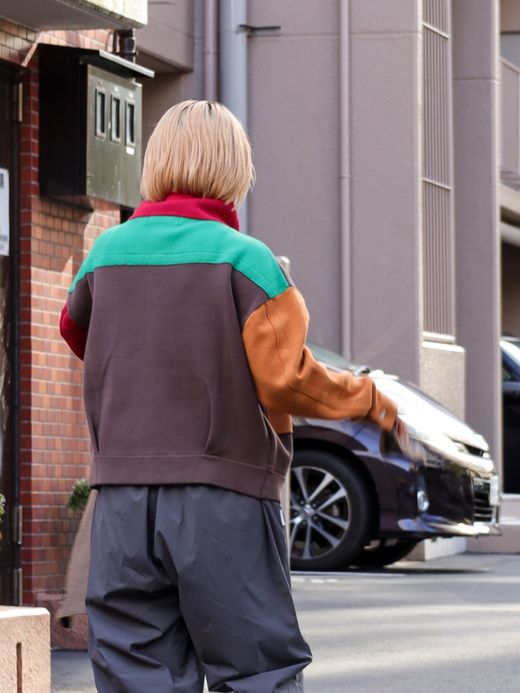 AMBERGLEAM JACQUARD KNIT DRIVERS JACKET / Block