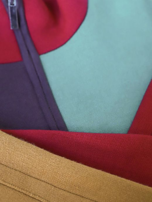 AMBERGLEAM JACQUARD KNIT DRIVERS JACKET / Block